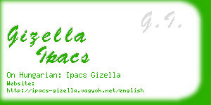 gizella ipacs business card